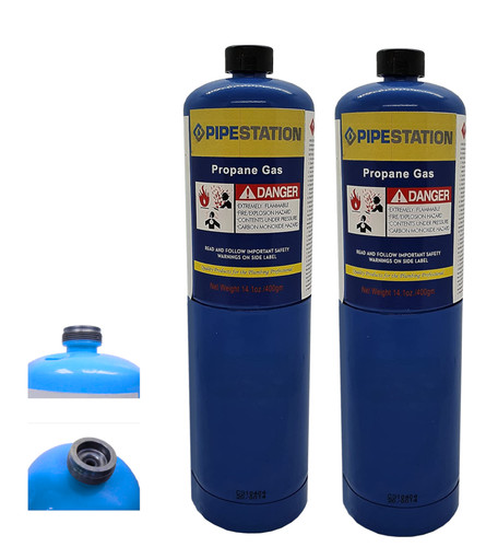 Propane gas cylinders 400g - 2x,