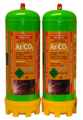Argon co2 220ltr gas bottle - argon/co2,